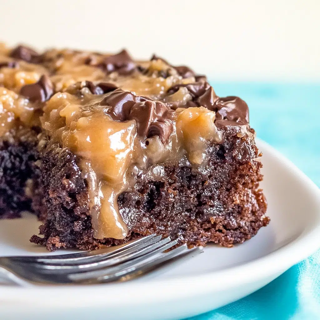 Decadent German Chocolate Poke Cake Recipe