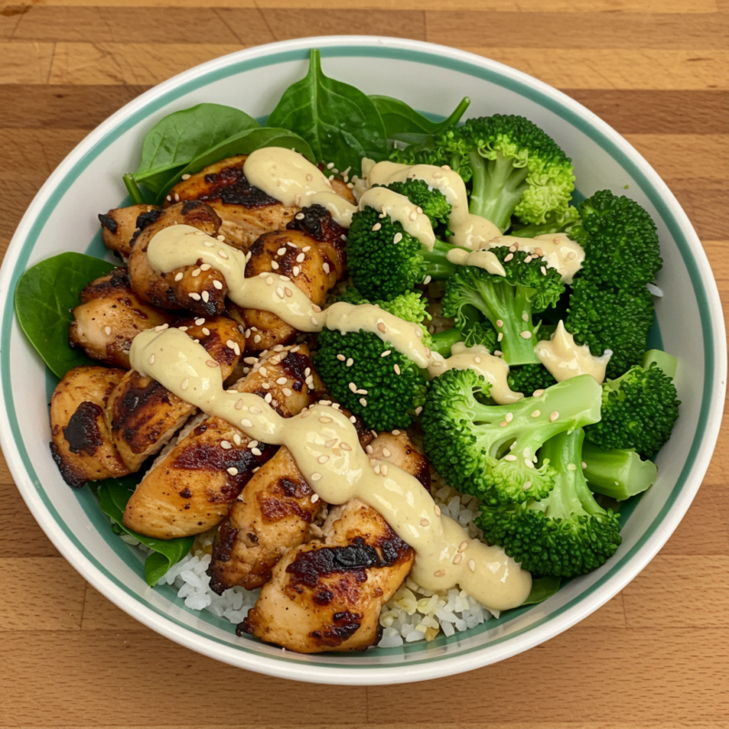 Grilled Chicken & Broccoli Bowls