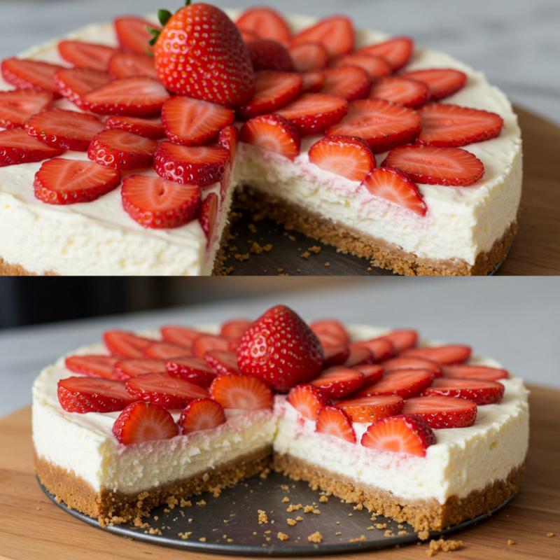 Strawberry Shortcake Cheesecake