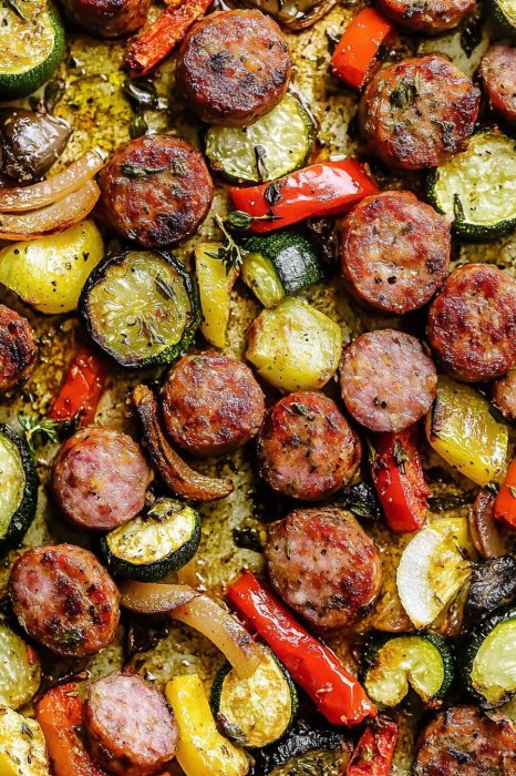 Sheet Pan Sausage and Veggies