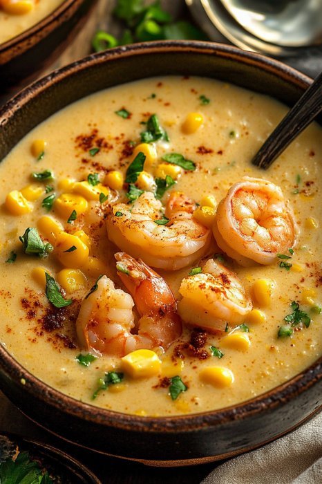 New Orleans Shrimp and Corn Bisque
