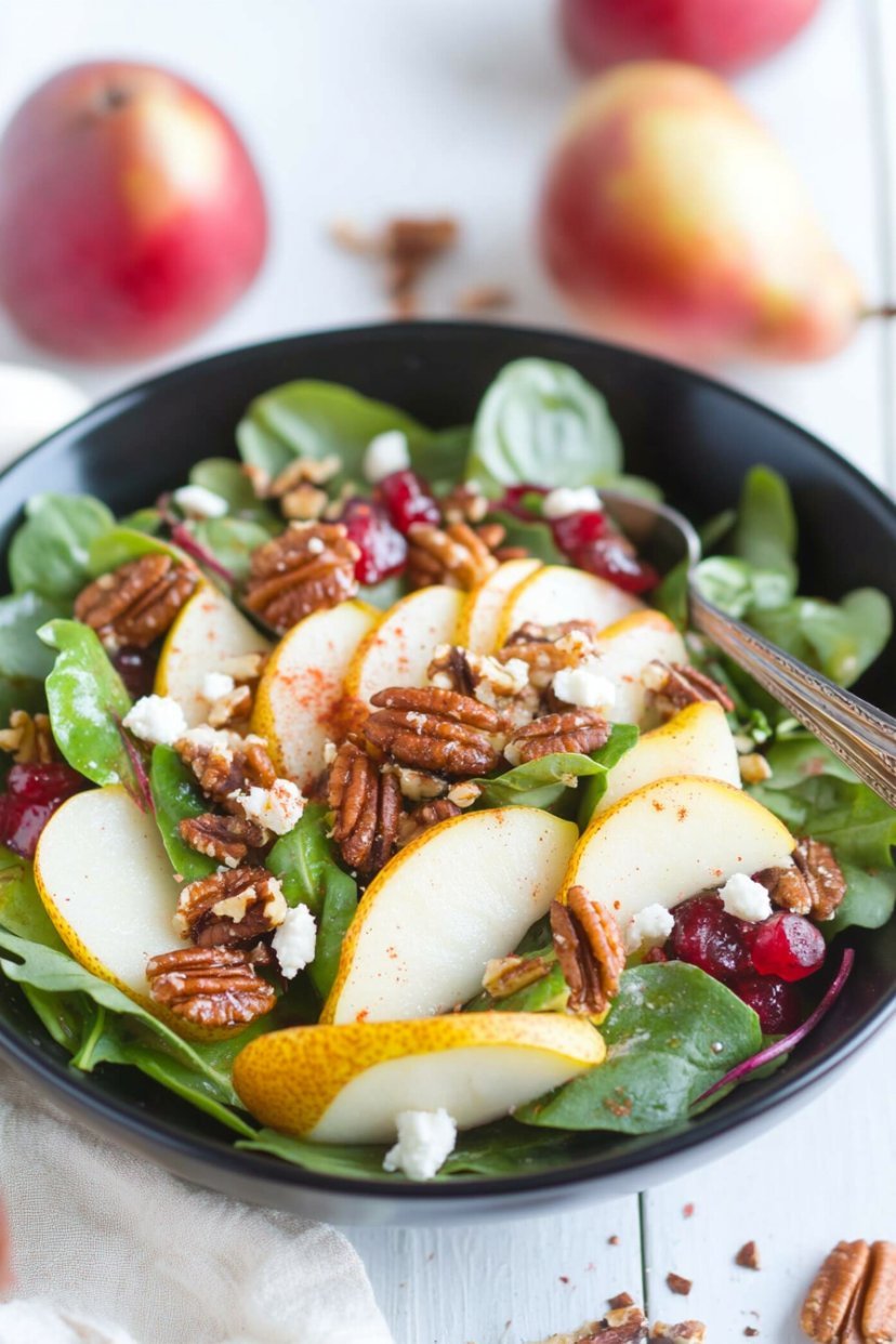 Pear Salad with Goat Cheese