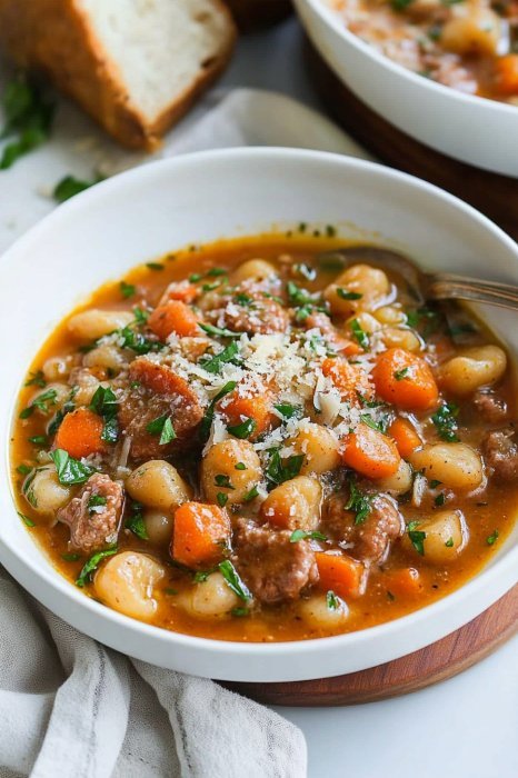 Sweet Potato Gnocchi with Cream Sauce