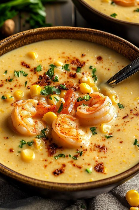 New Orleans Shrimp and Corn Bisque