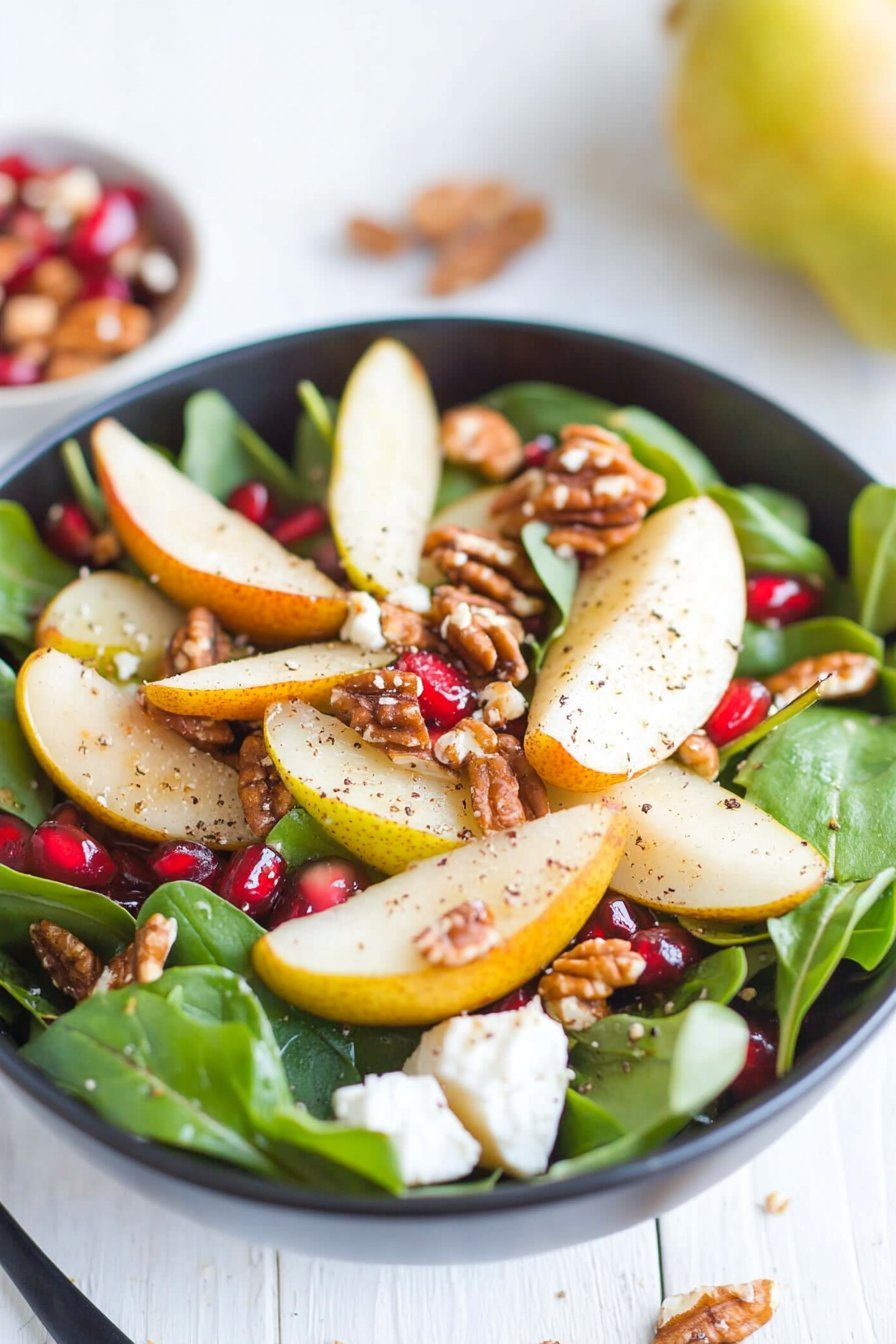 Pear Salad with Goat Cheese