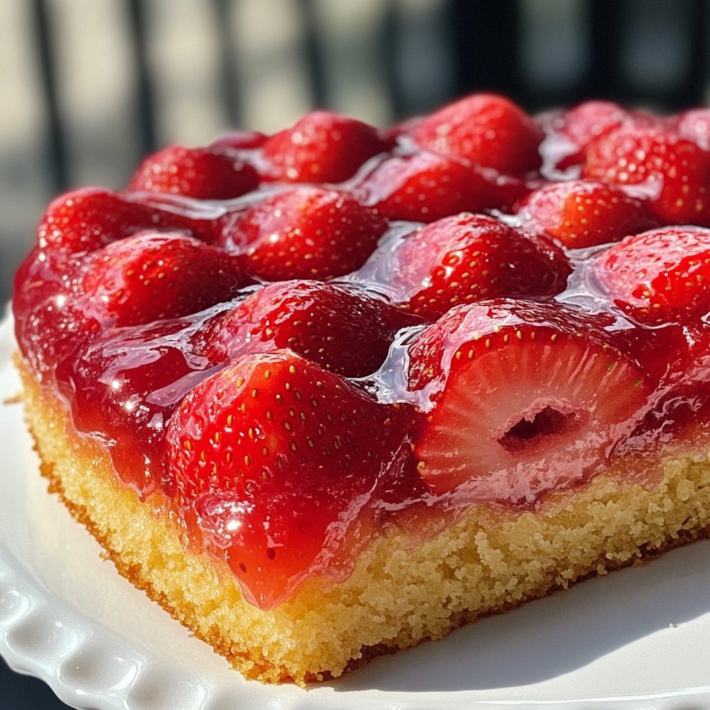 Strawberry Upside Down Cake Recipe