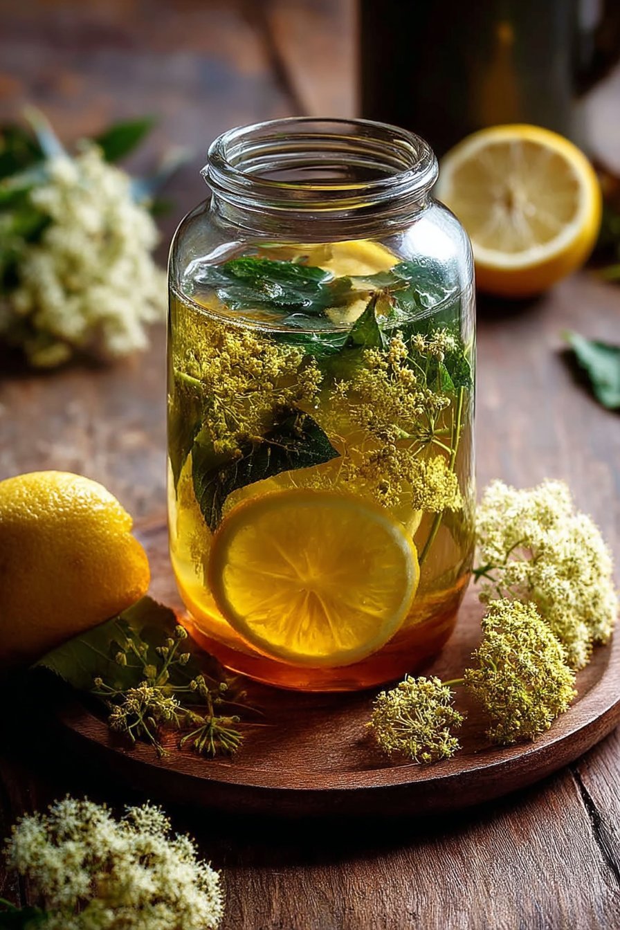 Sirop de fleurs de sureau au citron