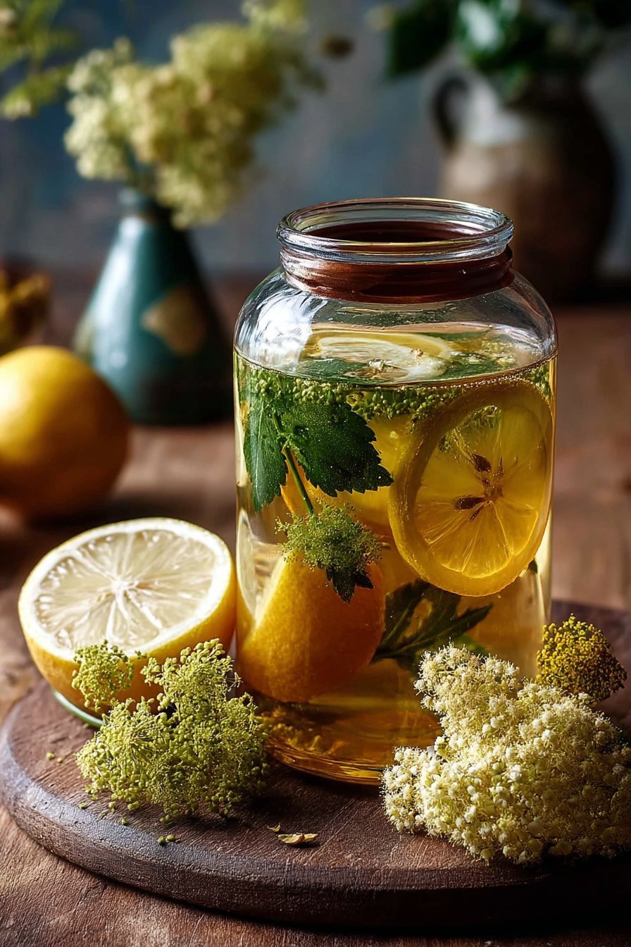 Sirop de fleurs de sureau au citron