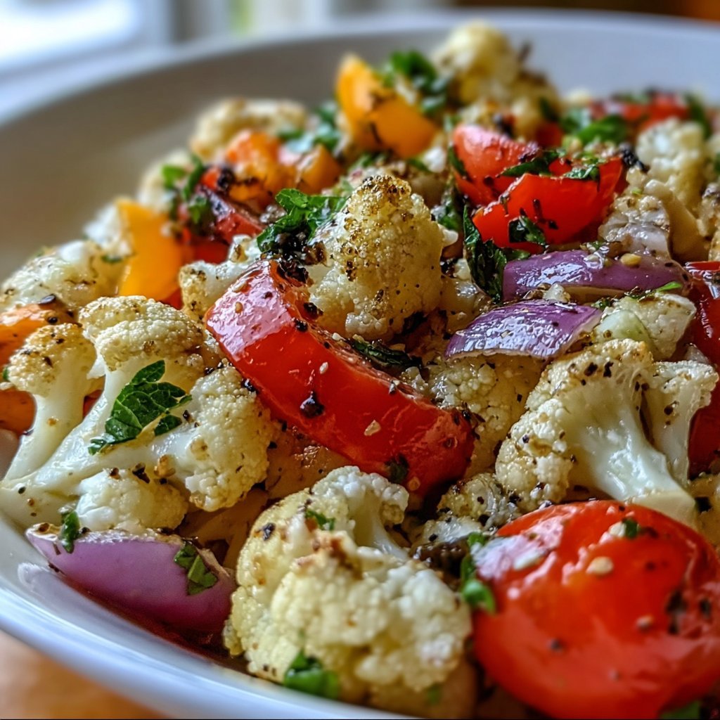 Sicilian Cauliflower Salad Dish