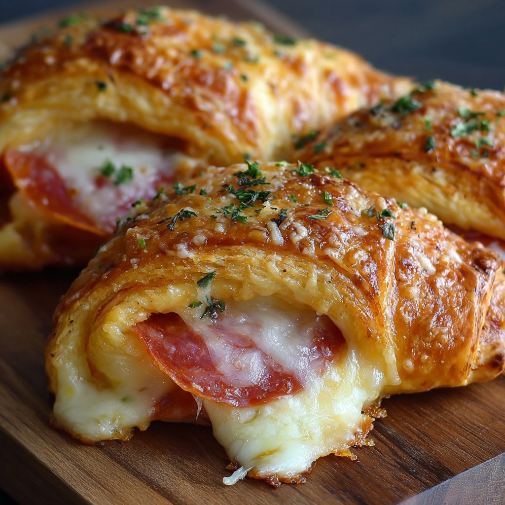 Cheesy Pepperoni Pizza Roll-Ups