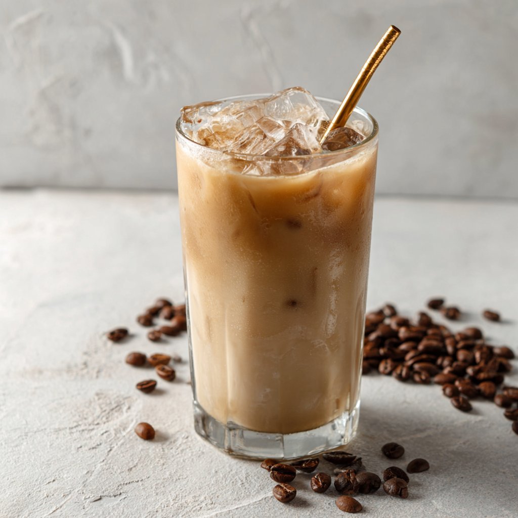 homemade Refreshing iced latte