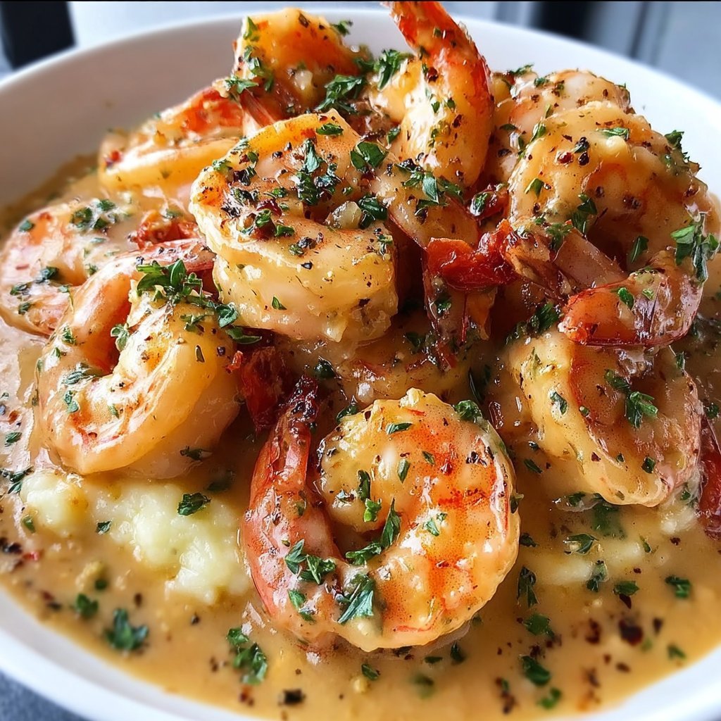 Creamy Garlic Shrimp Dish