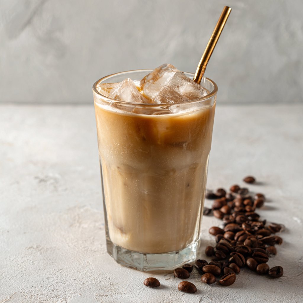 homemade Refreshing iced latte