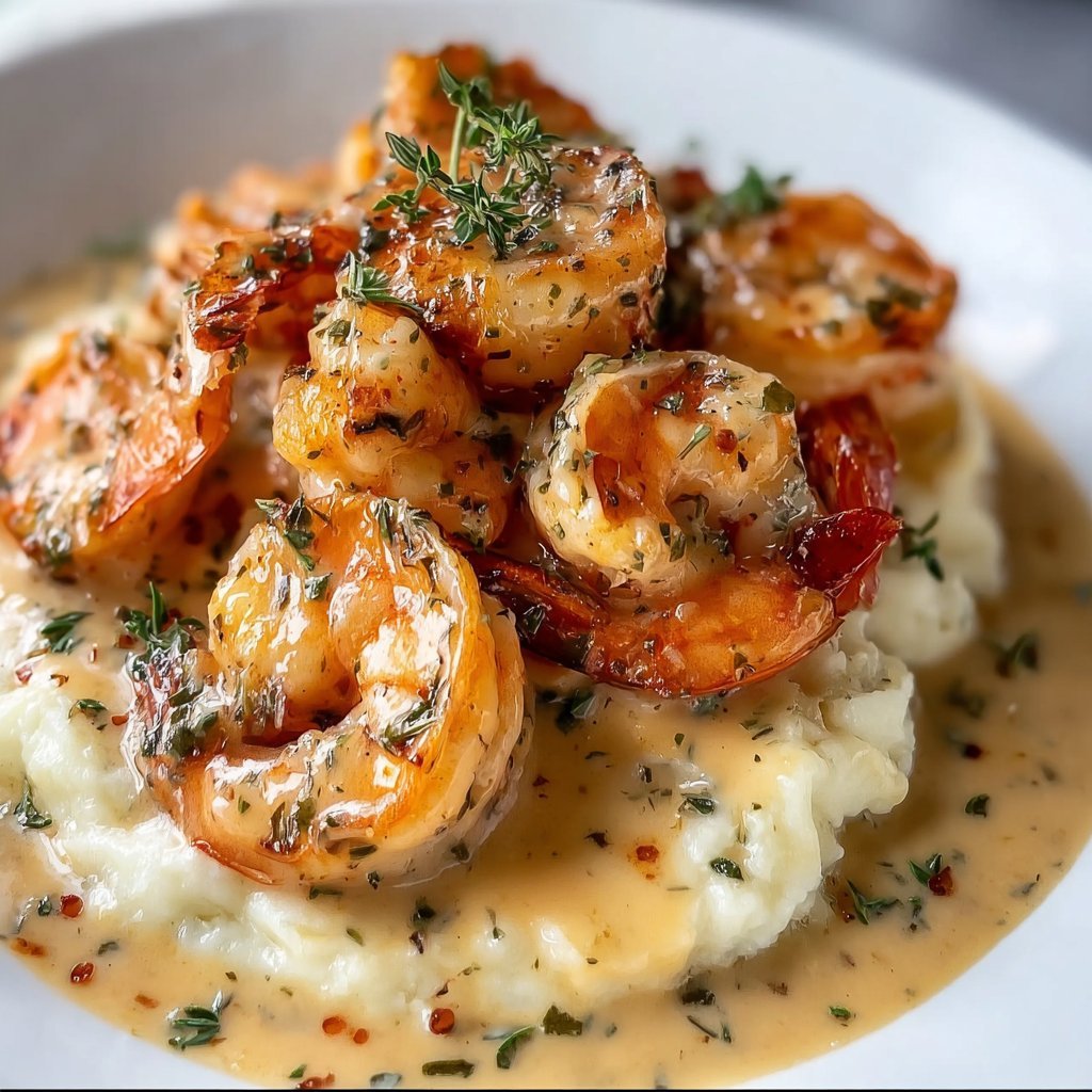 Creamy Garlic Shrimp Dish