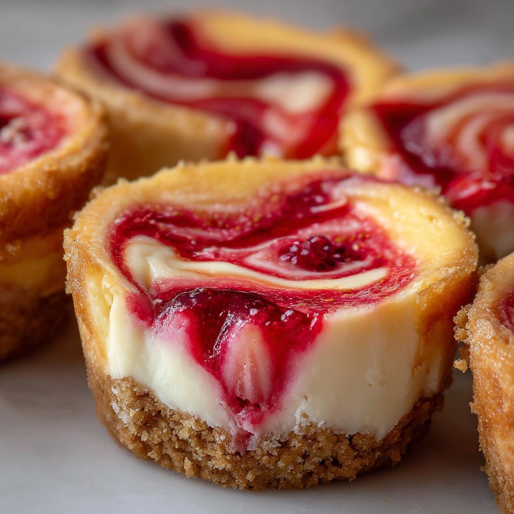 Strawberry Swirl Cheesecake Cookie Cups