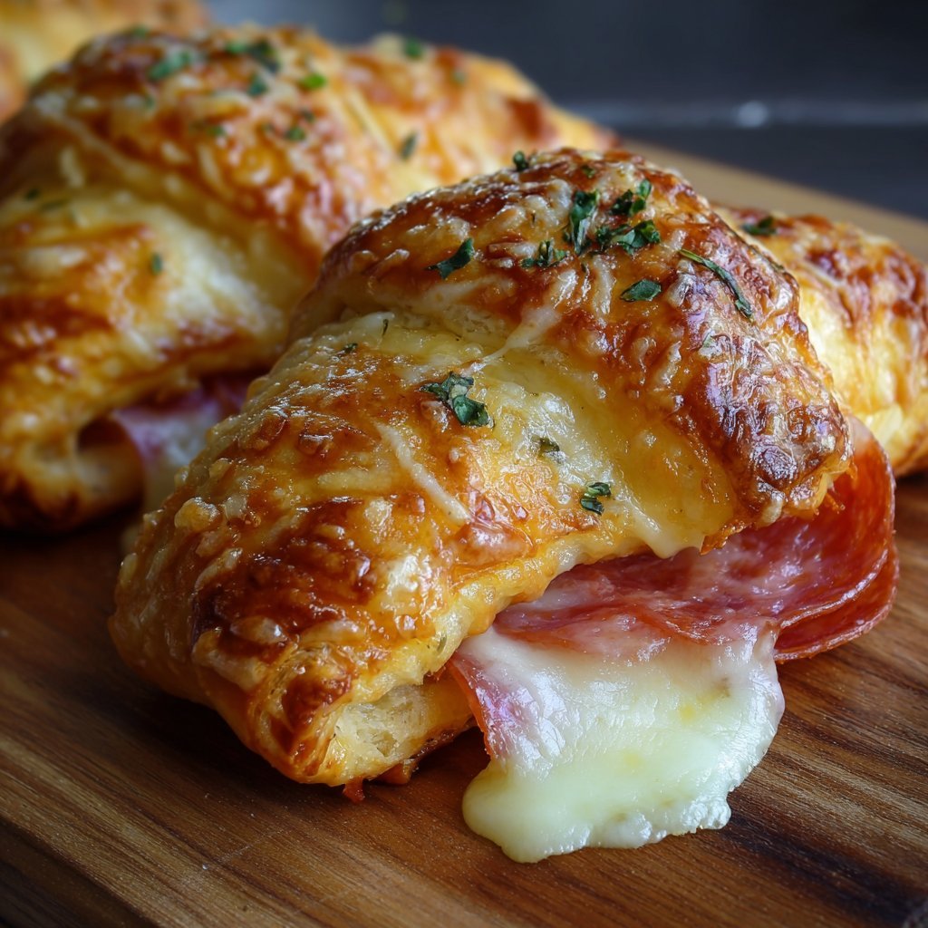 Cheesy Pepperoni Pizza Roll-Ups