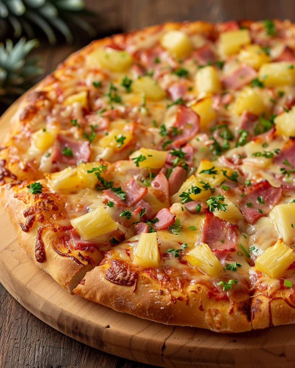 Hawaiian Pineapple Pizza