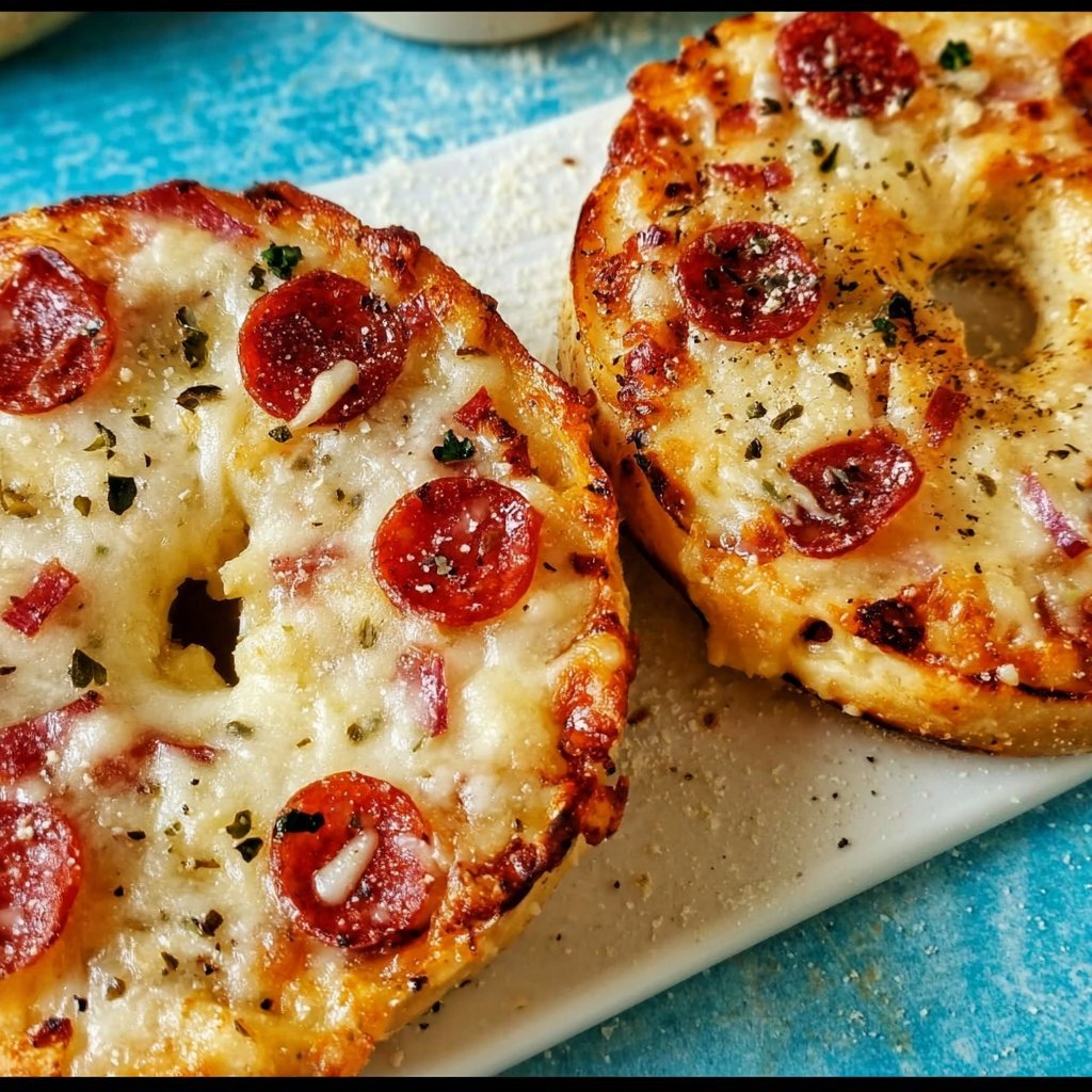 Air Fryer Pizza Bagels