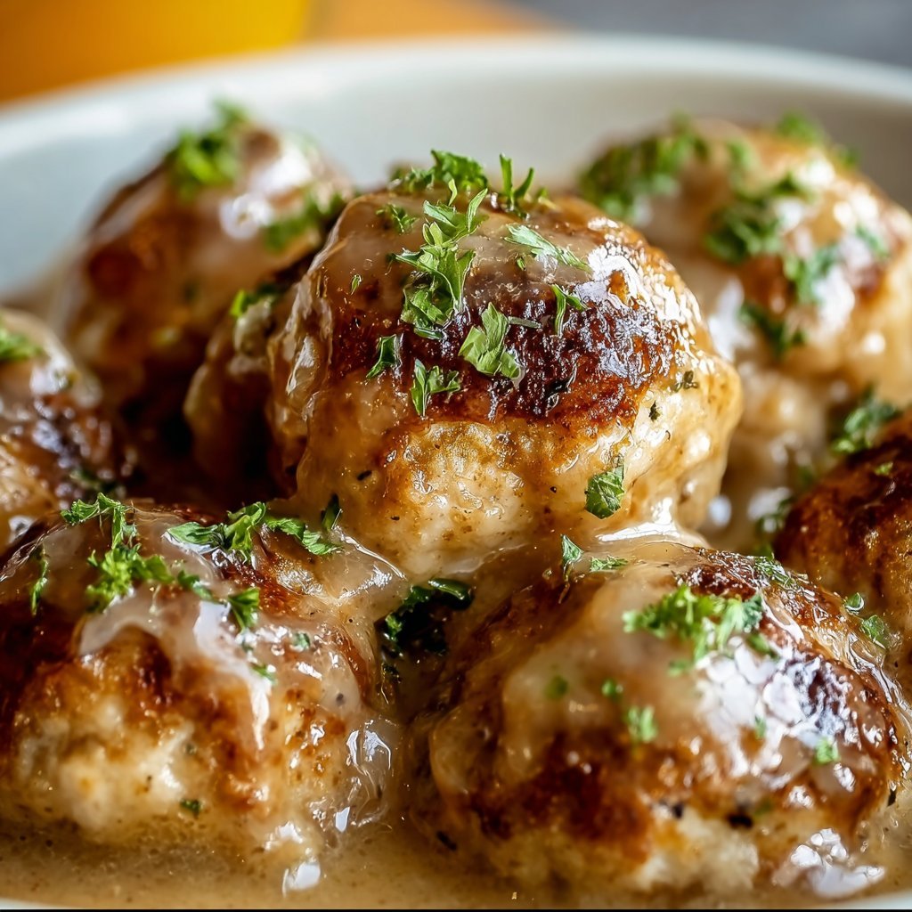 Crock Pot French Onion Meatballs