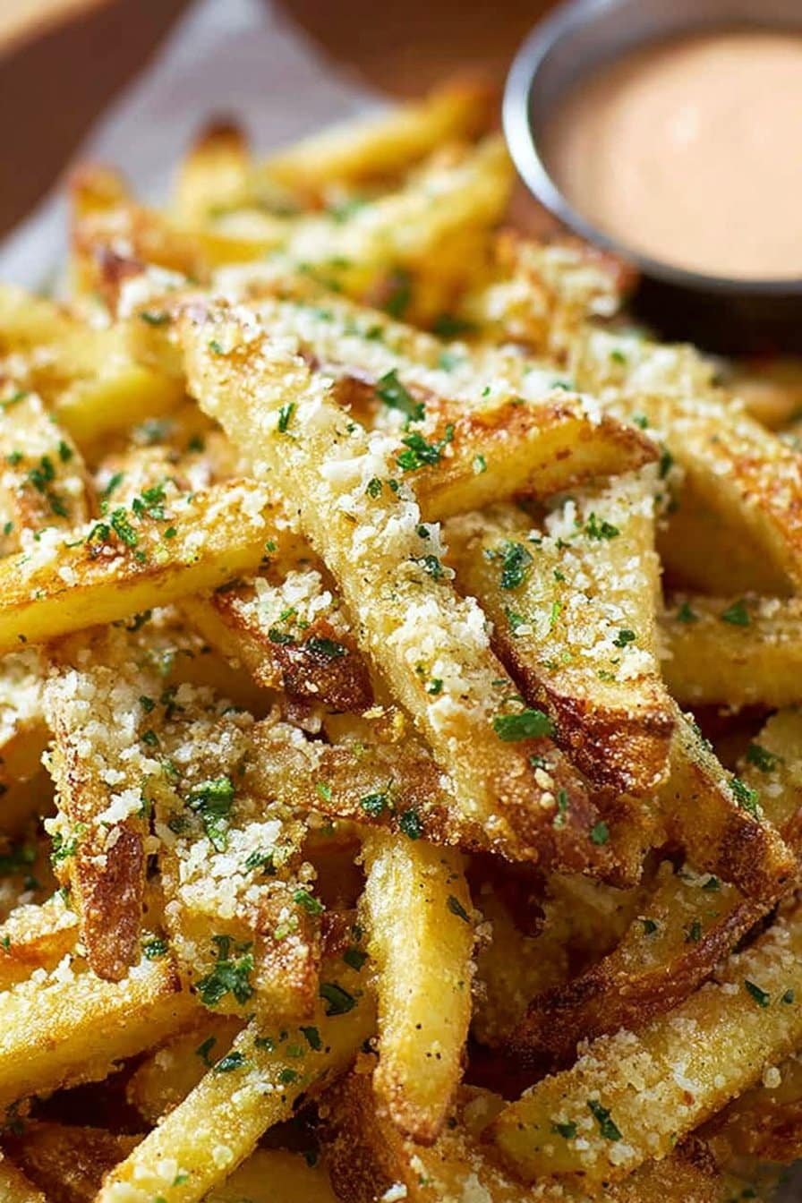 Air Fryer Garlic Parmesan French Fries