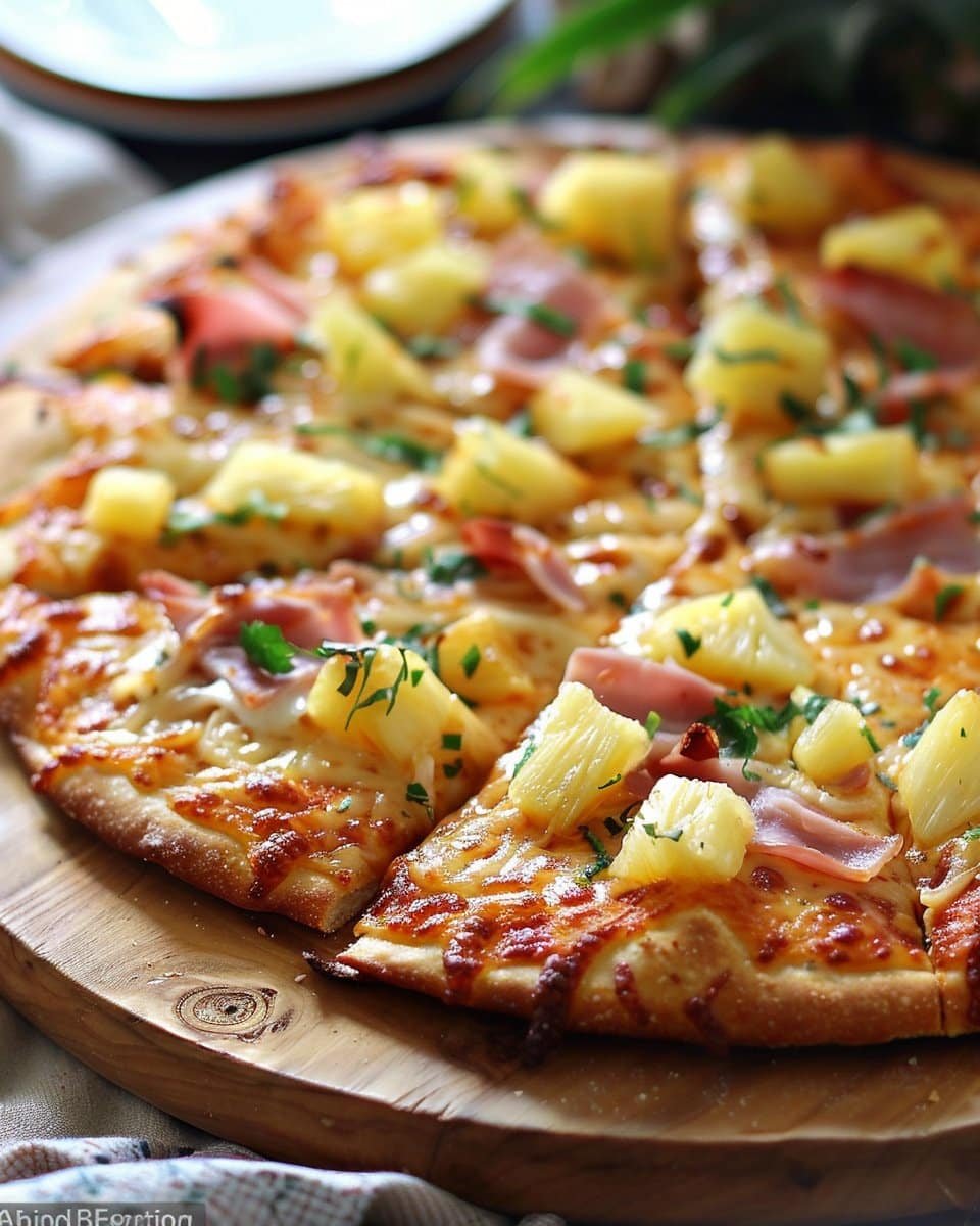 Hawaiian Pineapple Pizza