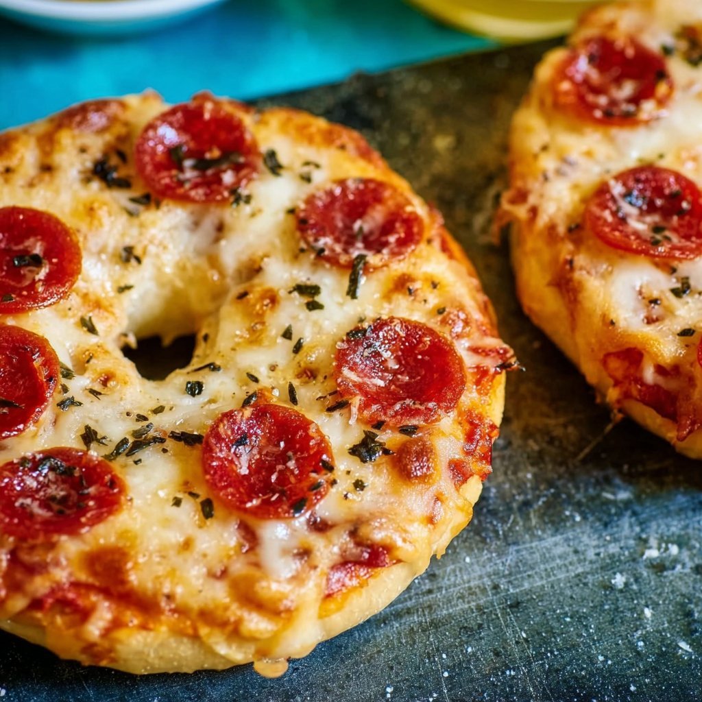 Air Fryer Pizza Bagels