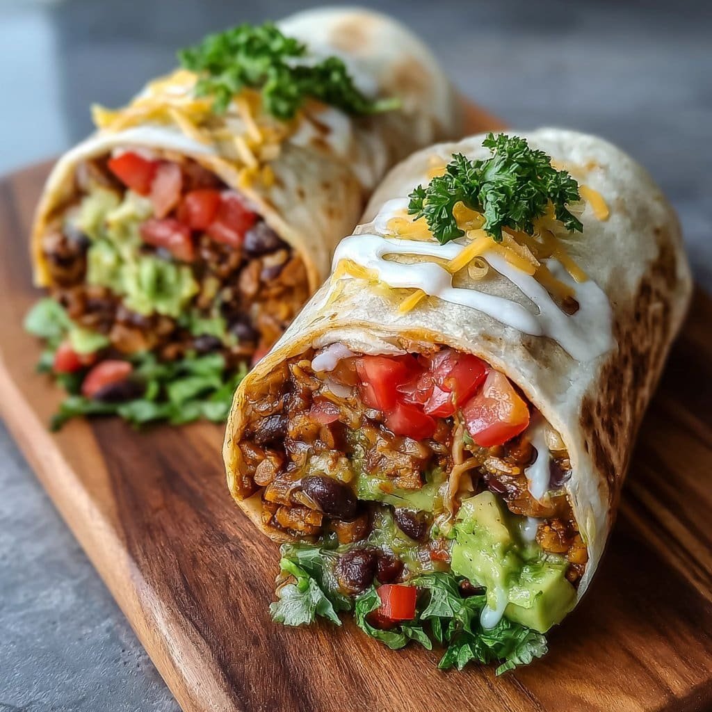 10-Minute Vegan Burrito Wraps