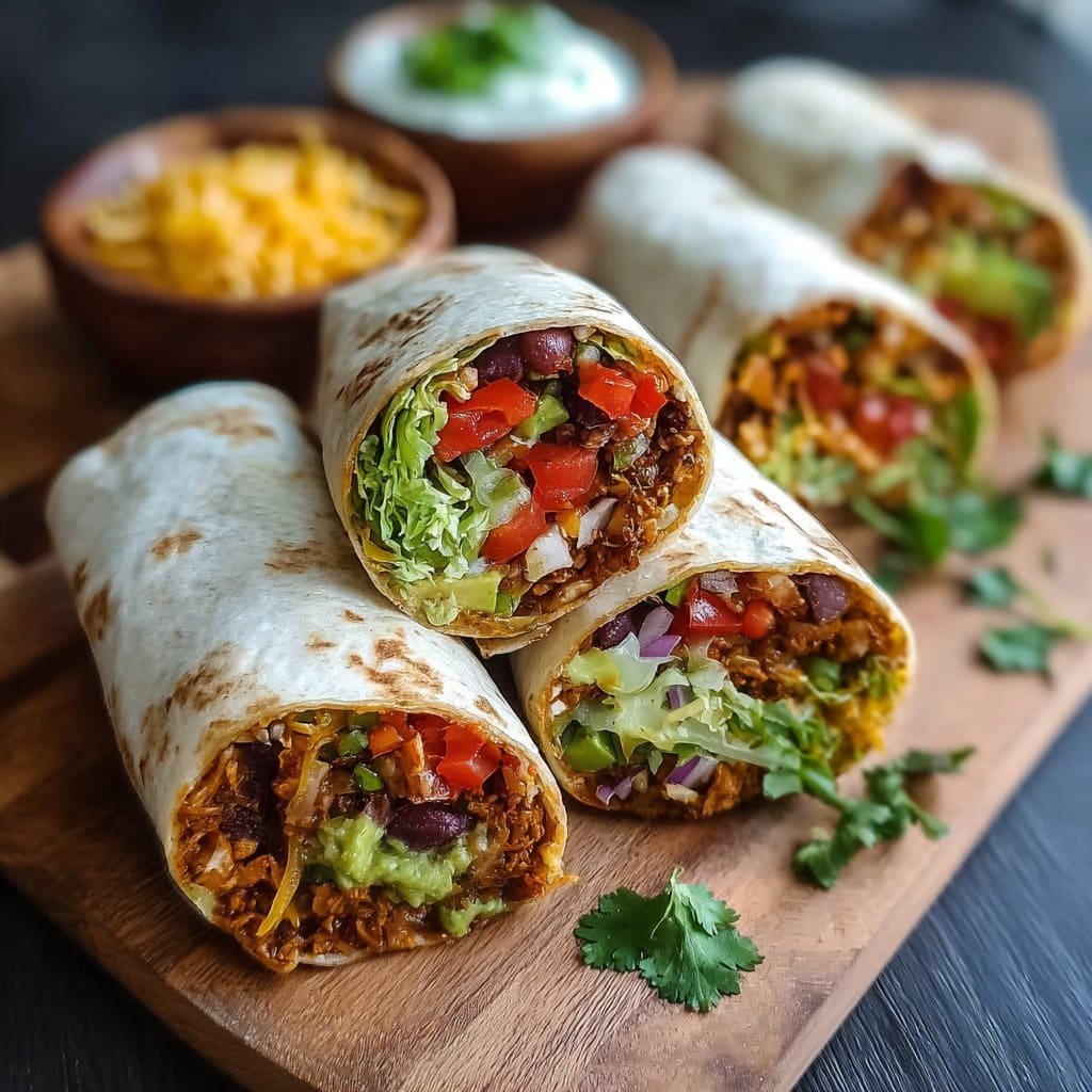 10-Minute Vegan Burrito Wraps