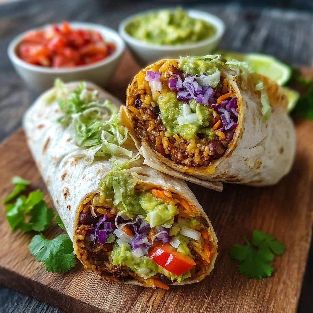 10-Minute Vegan Burrito Wraps