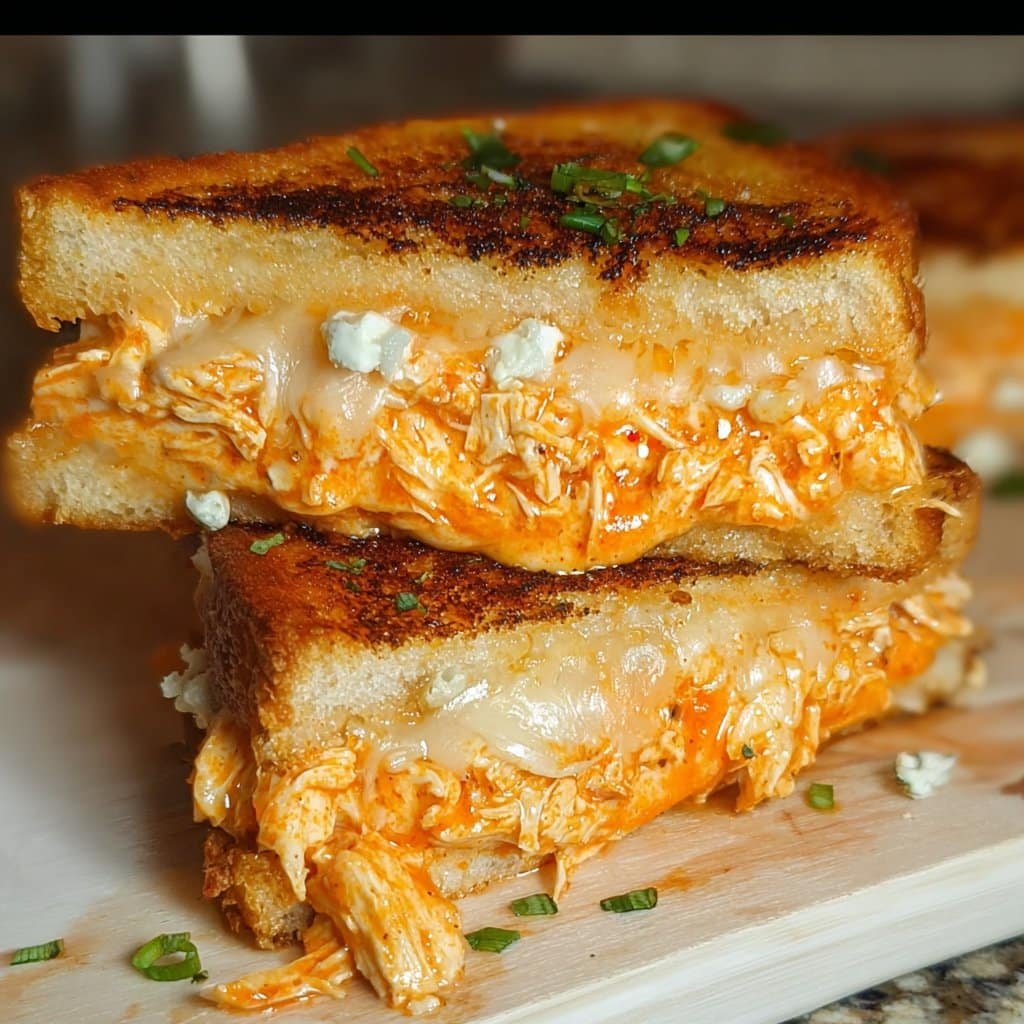Buffalo Chicken Grilled Cheese Sandwich