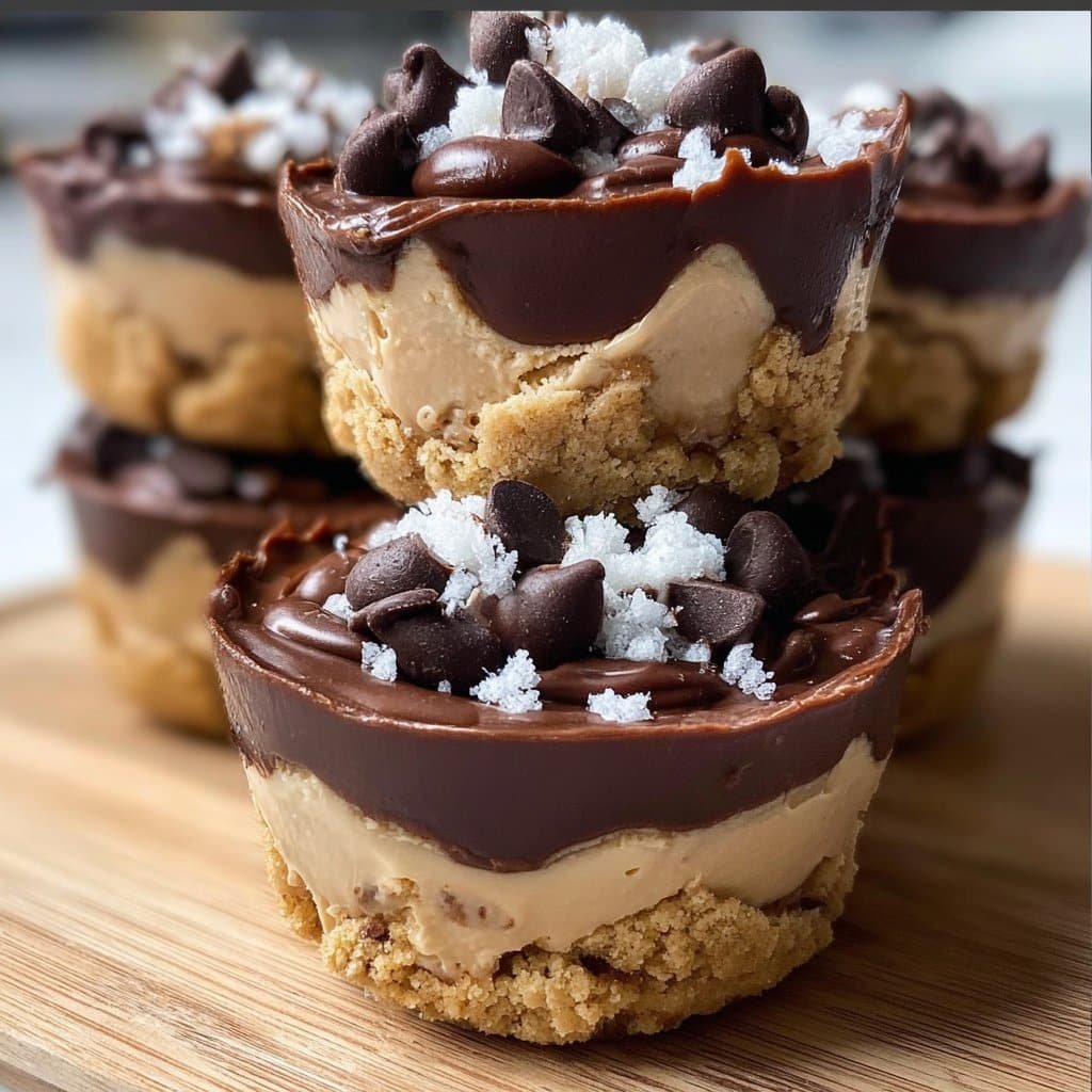 Chocolate Chip Cookie Dough Cups No Bake & Egg-free