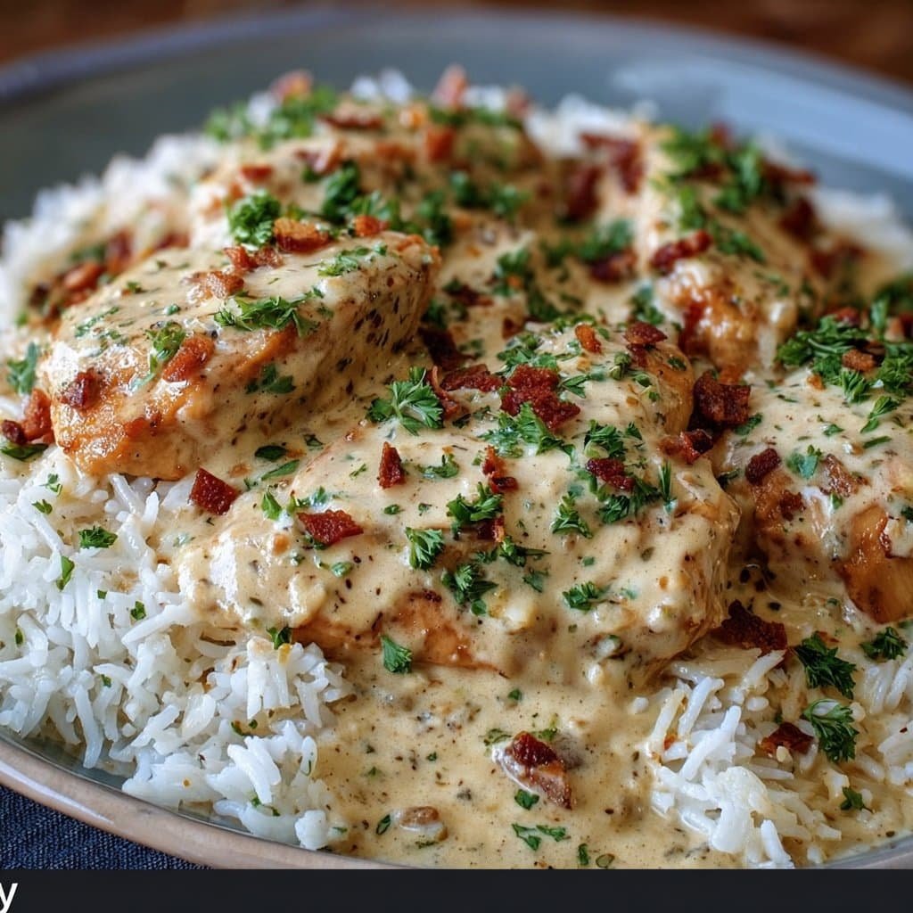 Creamy Creamy Smothered Chicken and Rice