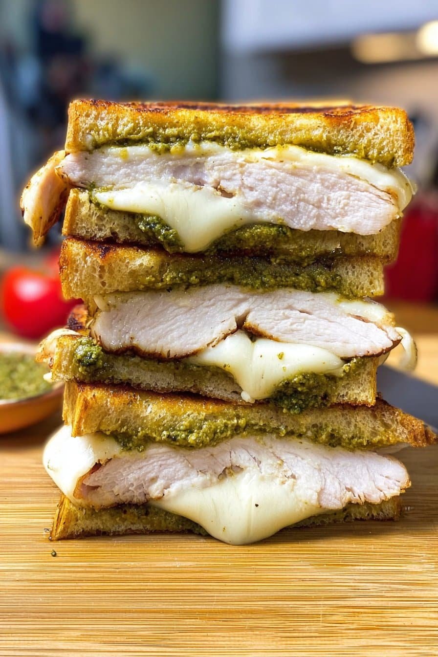 Crispy Grilled Chicken Grilled Cheese Sandwich