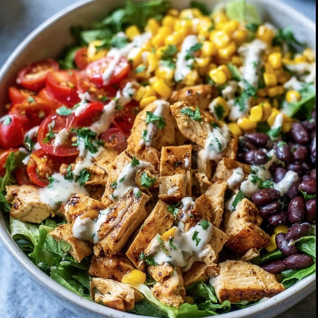 Easy Zesty Southwest Chicken Salad Bowl