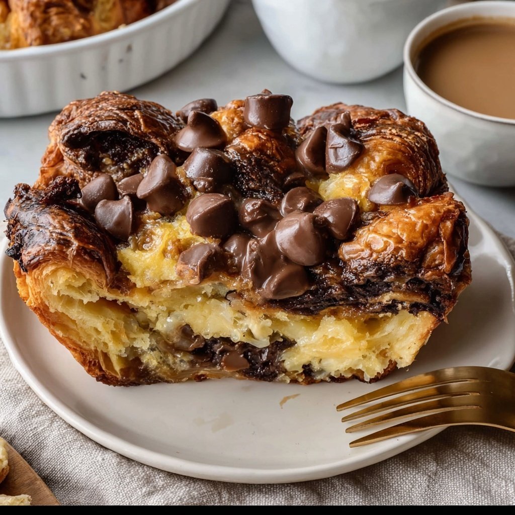 Chocolate Croissant Breakfast Bake