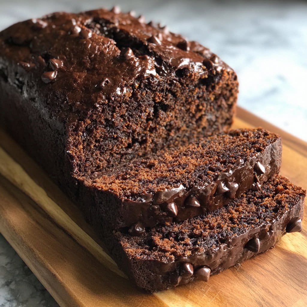 Healthy Chocolate Banana Bread (Oil-free)