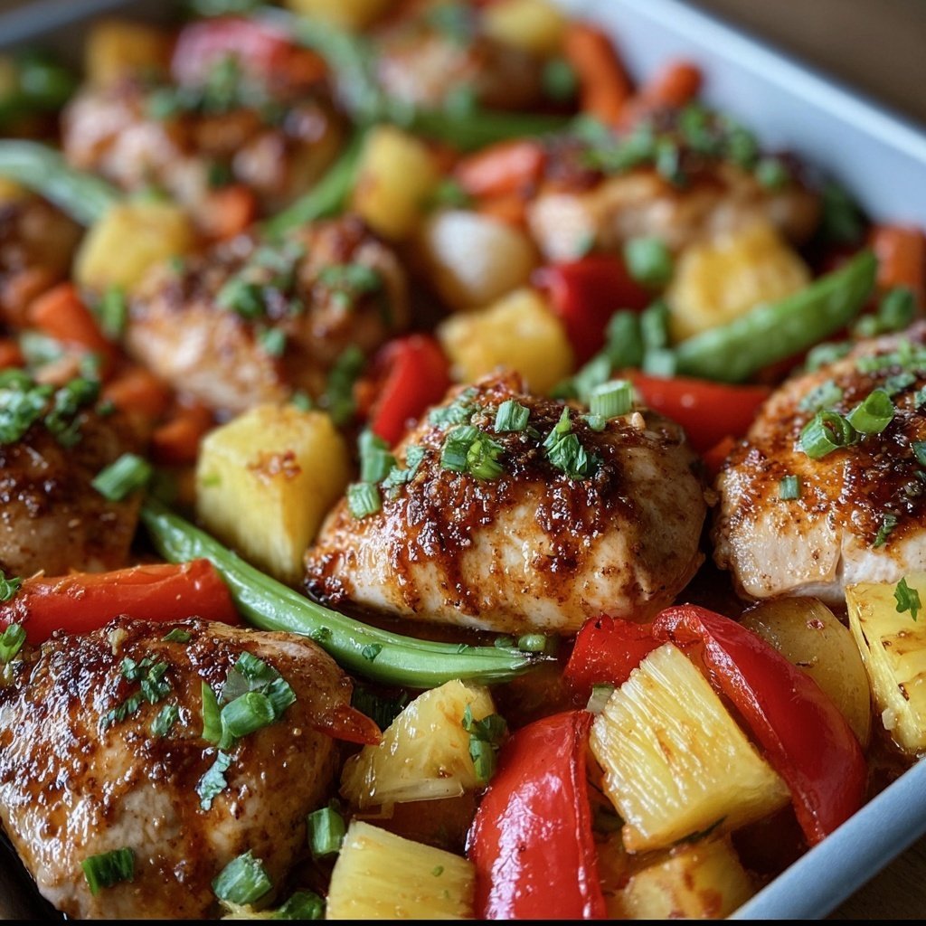 Hawaiian Chicken Sheet Pan