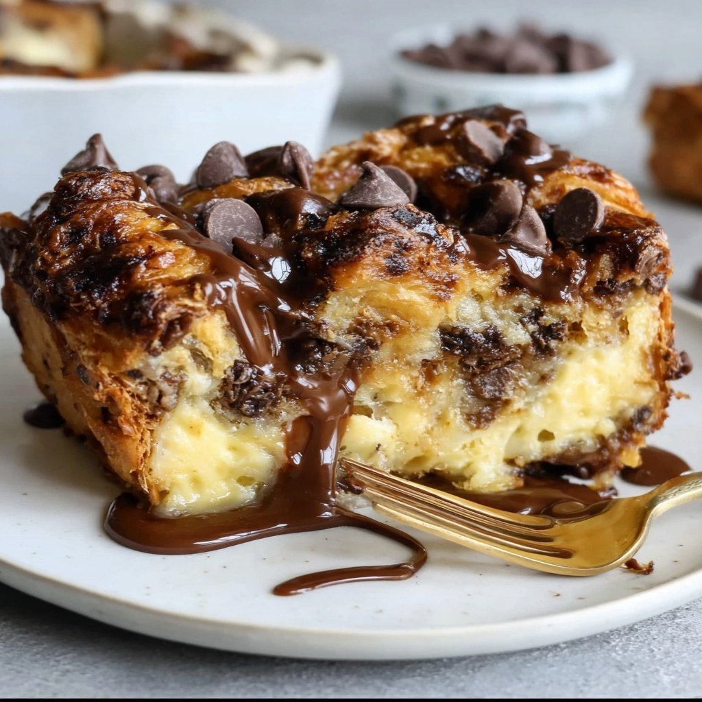 Chocolate Croissant Breakfast Bake