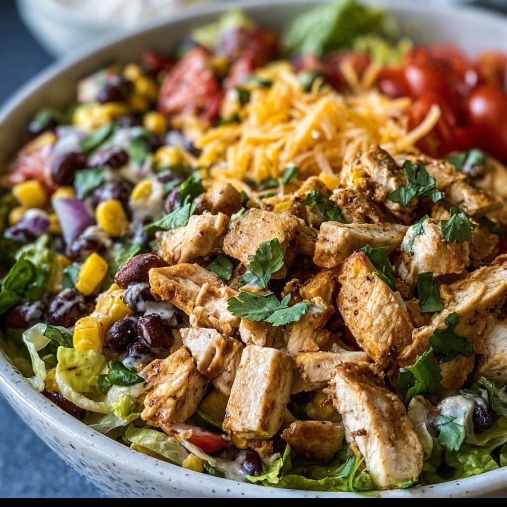 Easy Zesty Southwest Chicken Salad Bowl