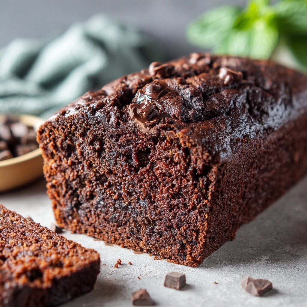Healthy Chocolate Banana Bread (Oil-free)