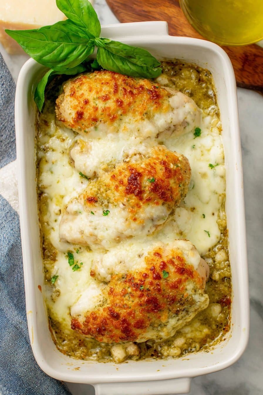 Cheesy Pesto Chicken