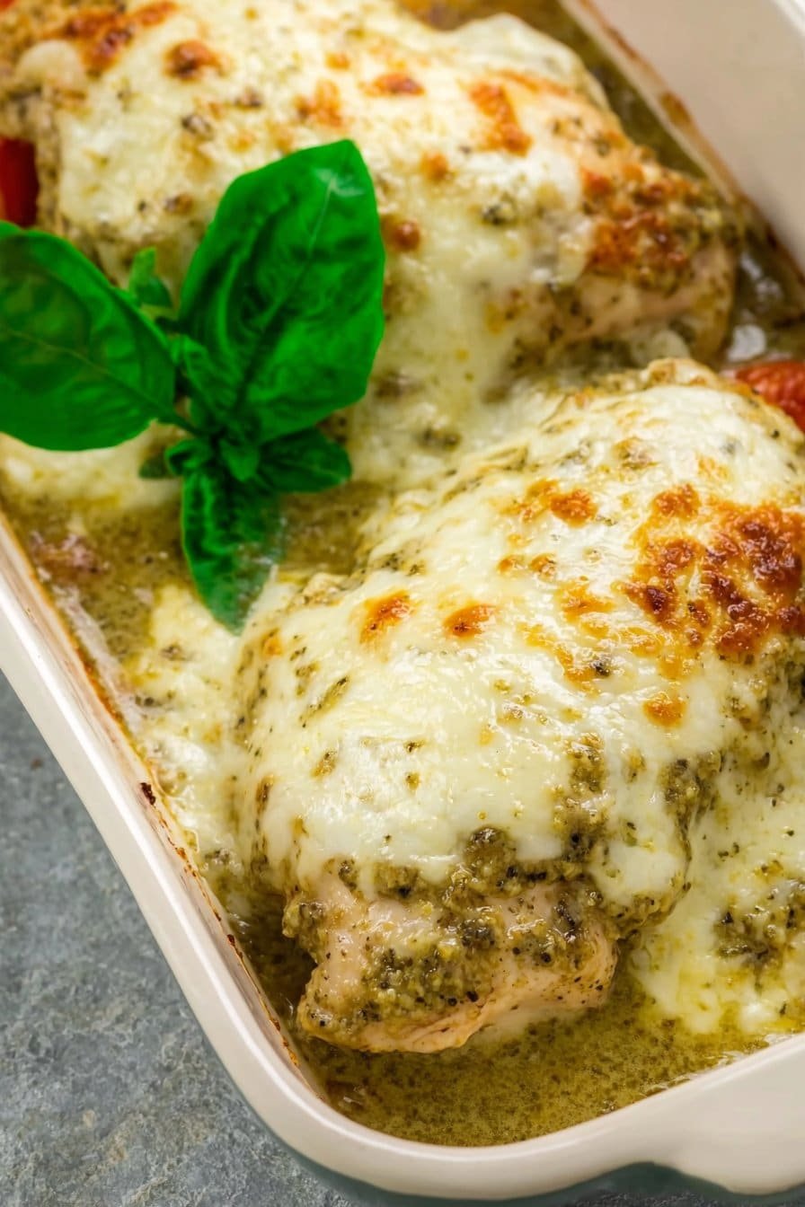 Cheesy Pesto Chicken