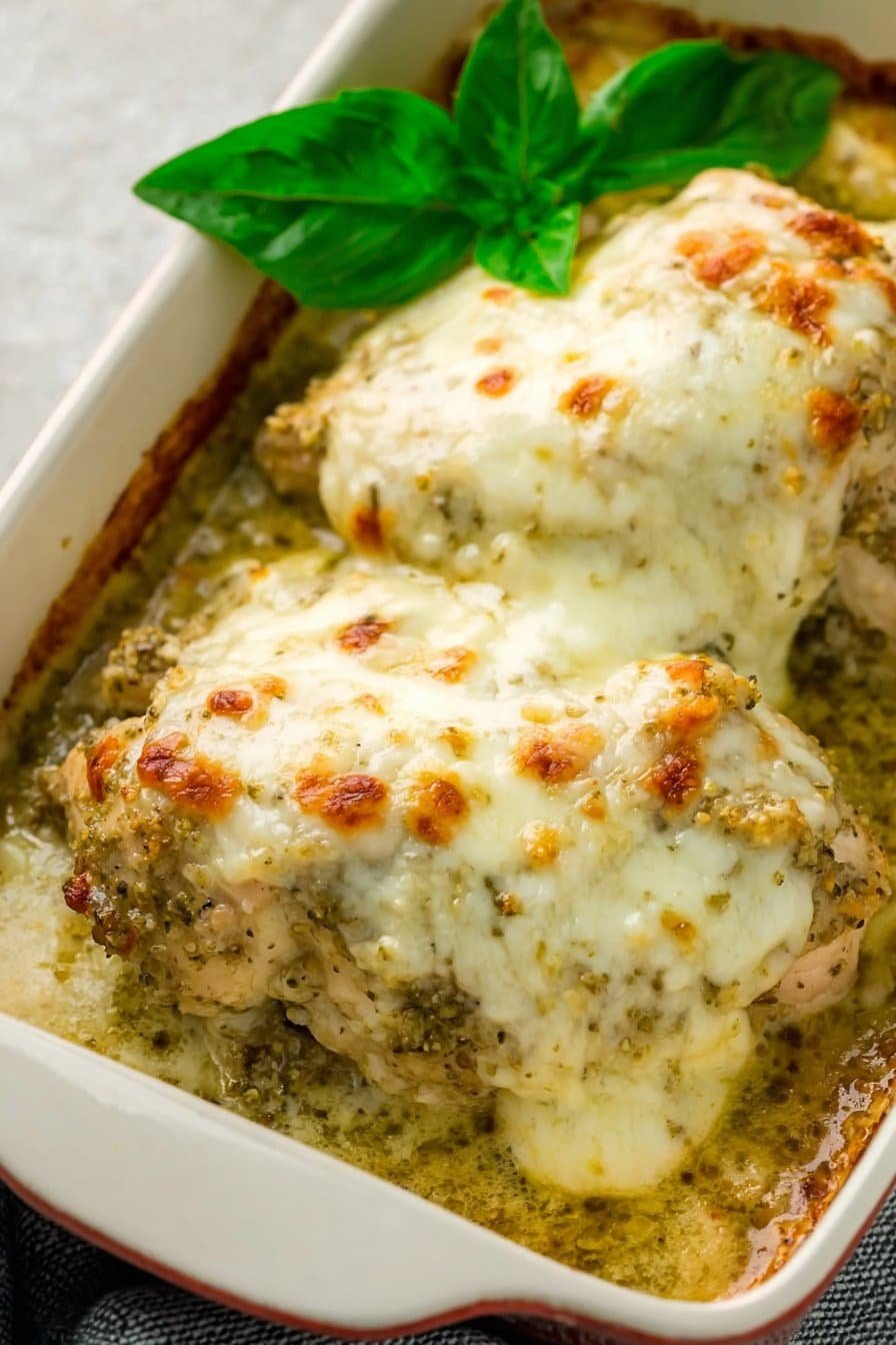 Cheesy Pesto Chicken