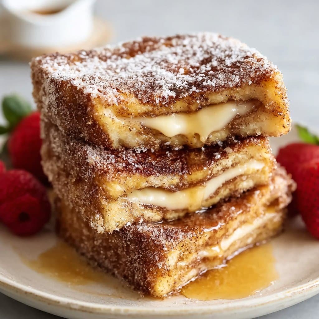 Churro Stuffed French Toast with Cinnamon Sugar