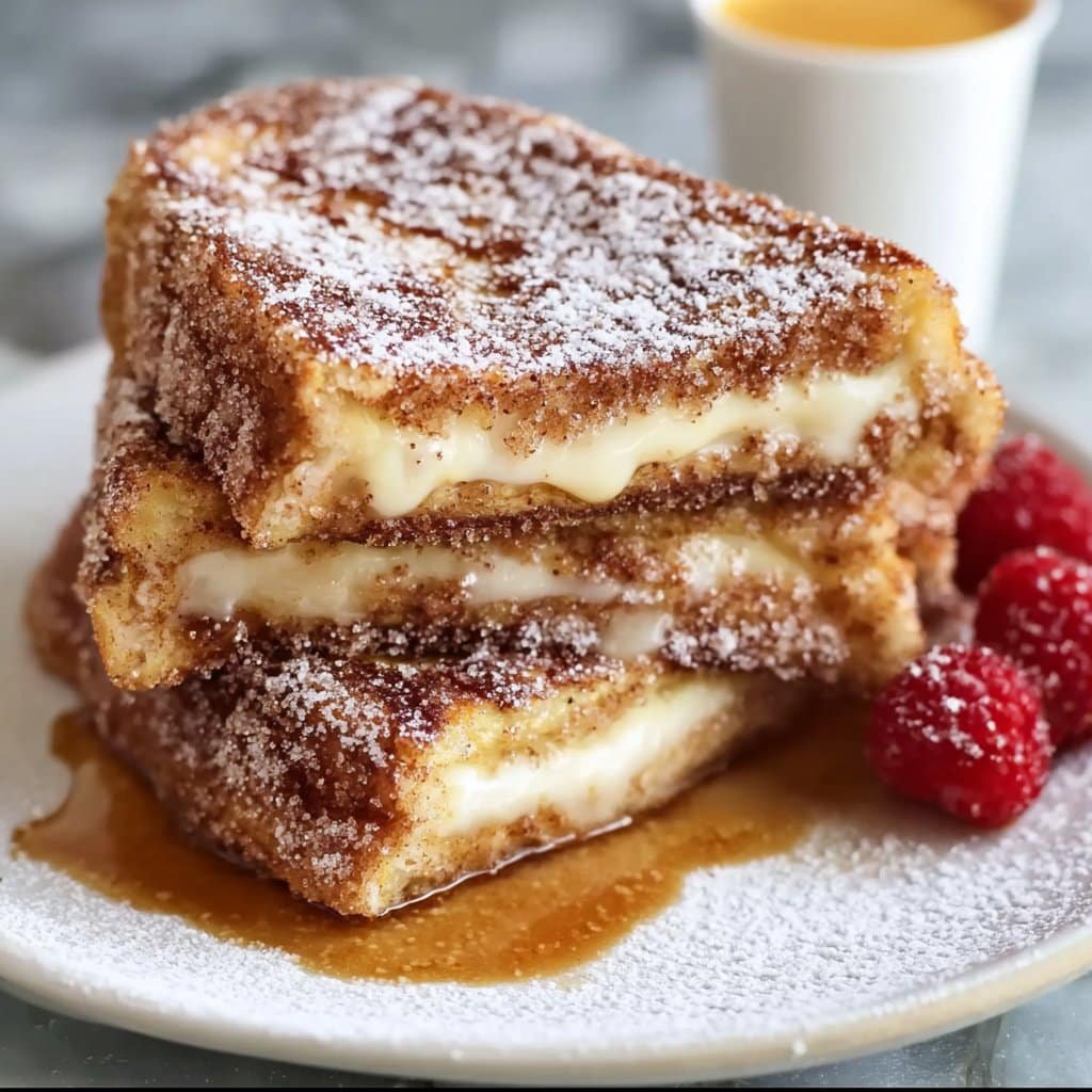 Churro Stuffed French Toast with Cinnamon Sugar