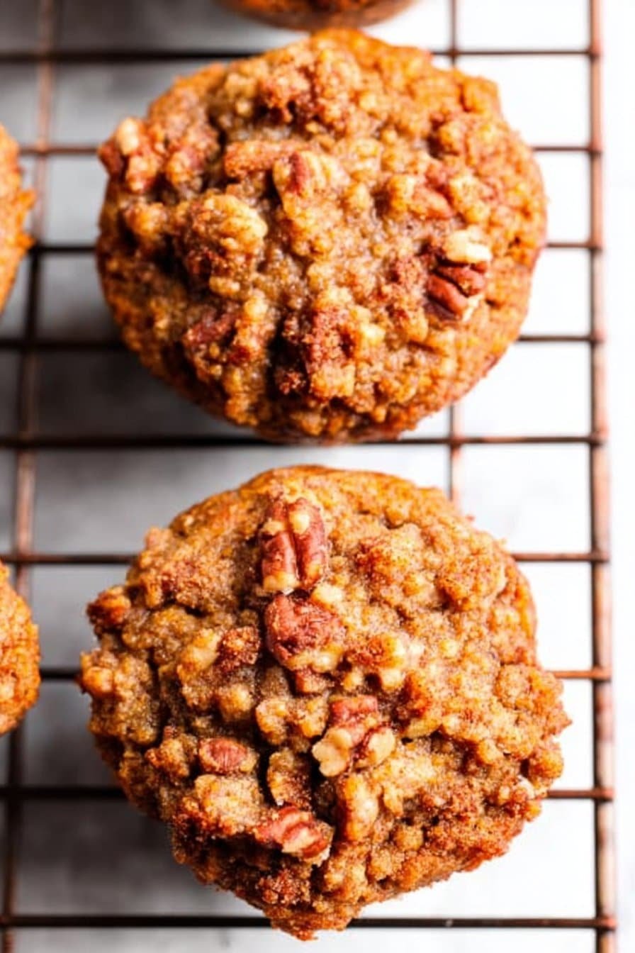 Cinnamon Streusel Paleo Carrot Muffins