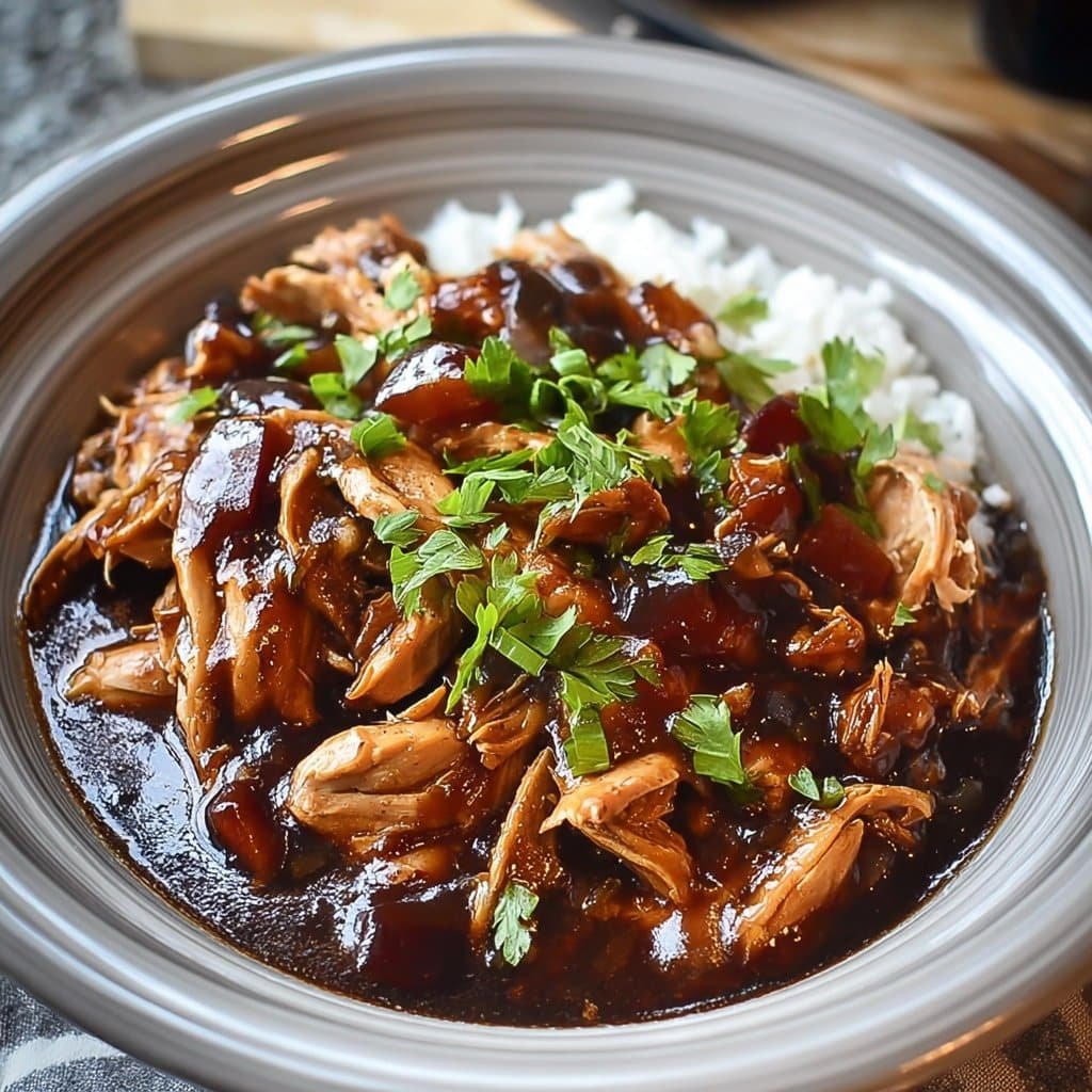 Crock Pot Bourbon Chicken