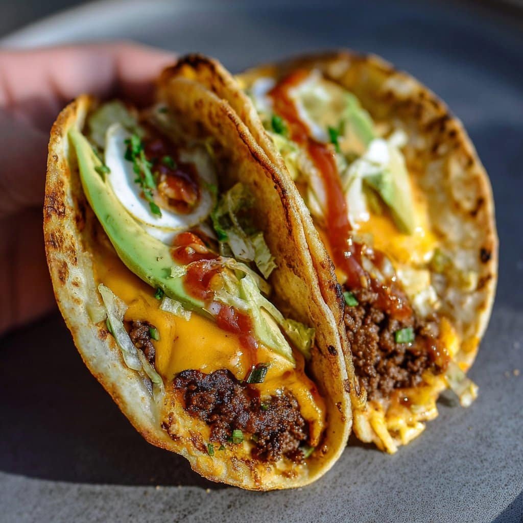 Easy Smash Burger Tacos
