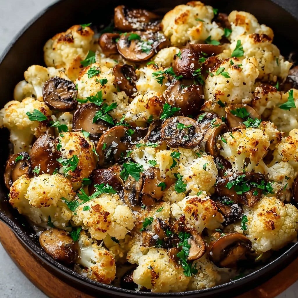 Garlic Cauliflower Mushroom Skillet: Quick & Delicious Dish