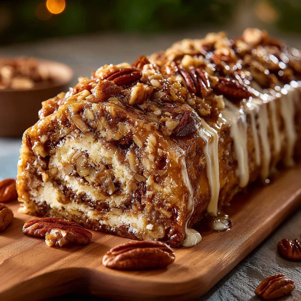 Nana’s 3-Ingredient Pecan Log